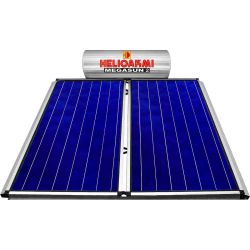 HELIOAKMI MEGASUN 2 Ηλιακός Θερμοσίφωνας Glass 200lt Τριπλής Ενέργειας - 4.2τ.μ.  Επιλεκτικός